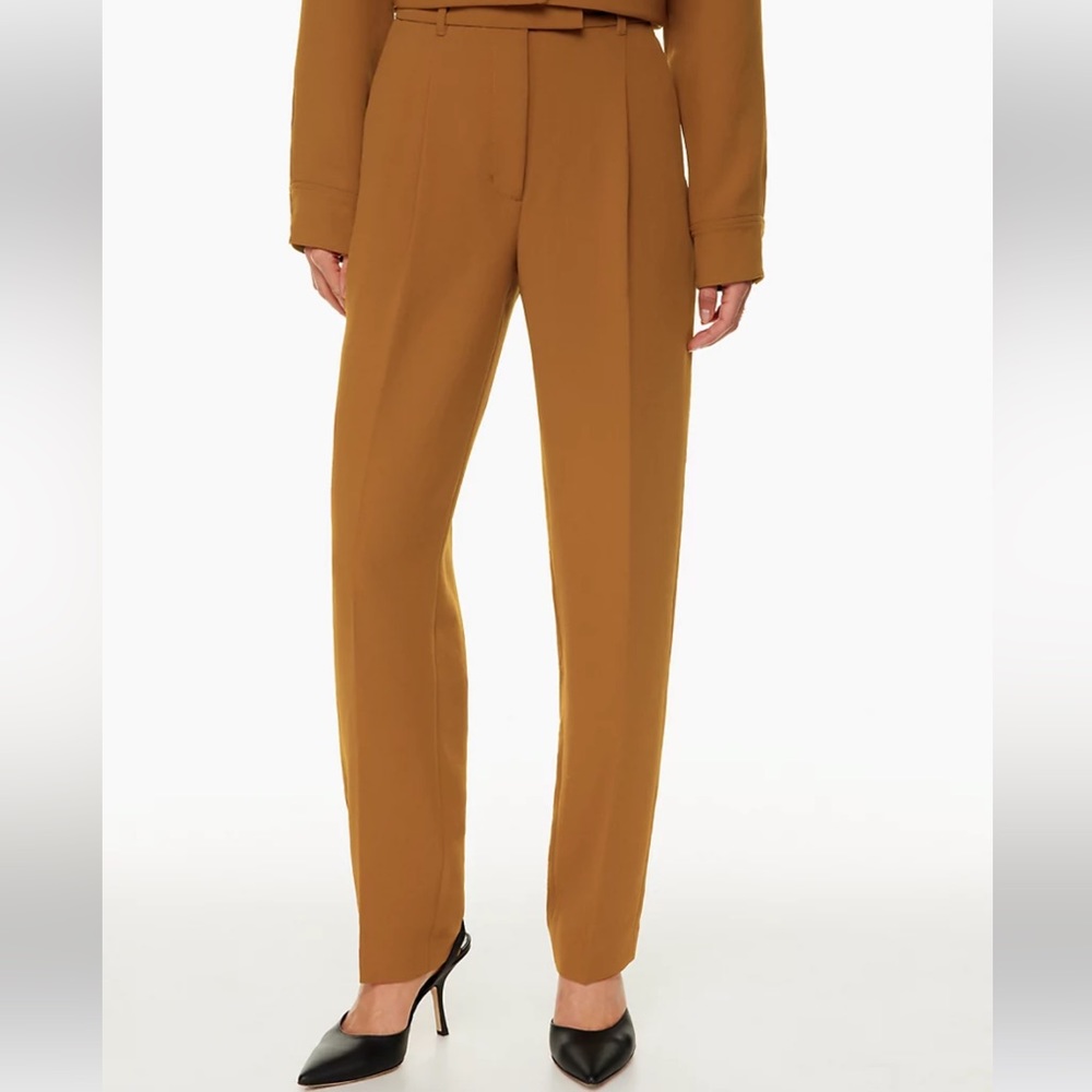 Aritzia Wilfred Broadcast Pants - Rich Chestnut, sz 6